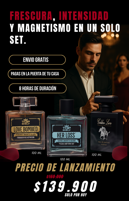 HER LOSS + LOVE BOMBED + GOLDEN LURE [FEROMONAS 100 ML]